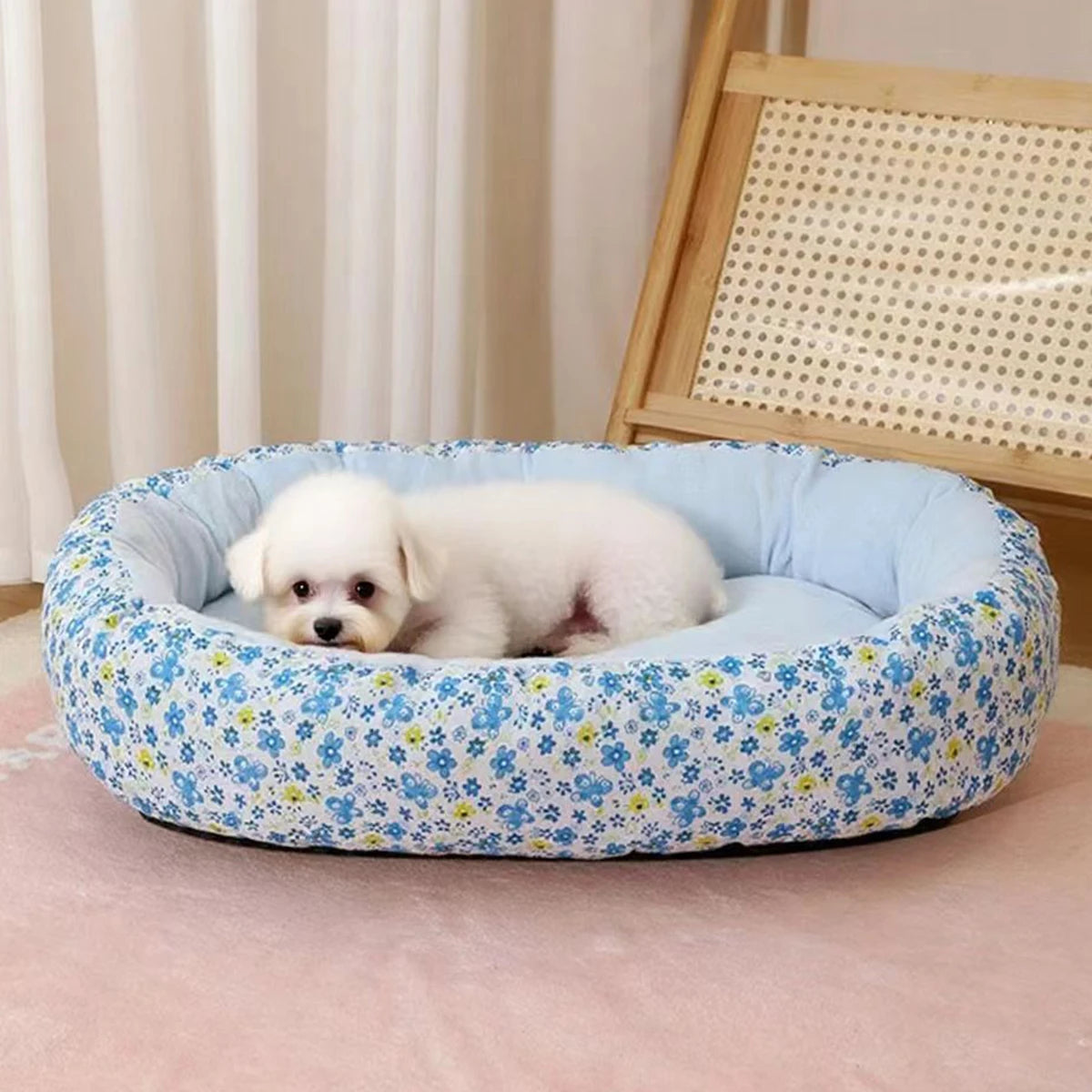 Floral Dog Bed