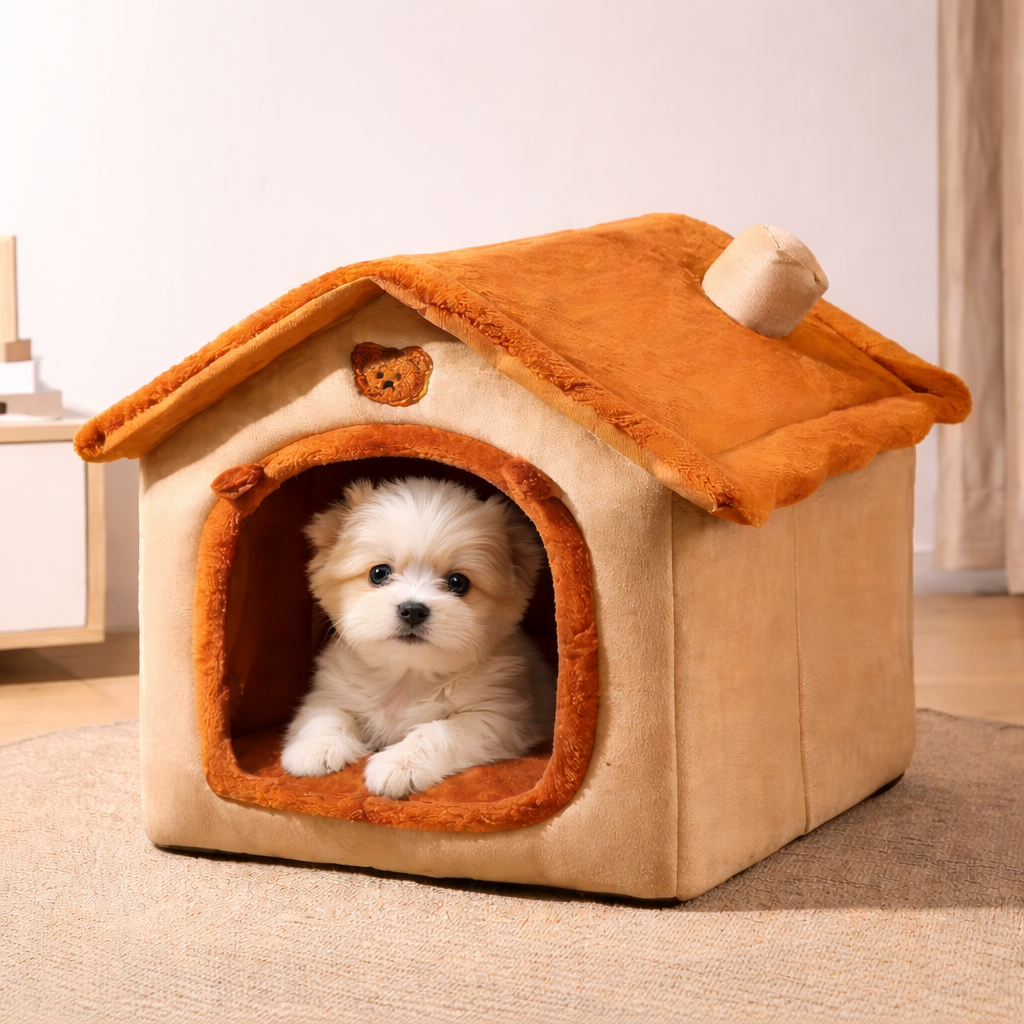 Covered Small Dog Bed