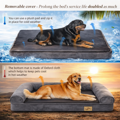Large Memory Foam Dog Bed