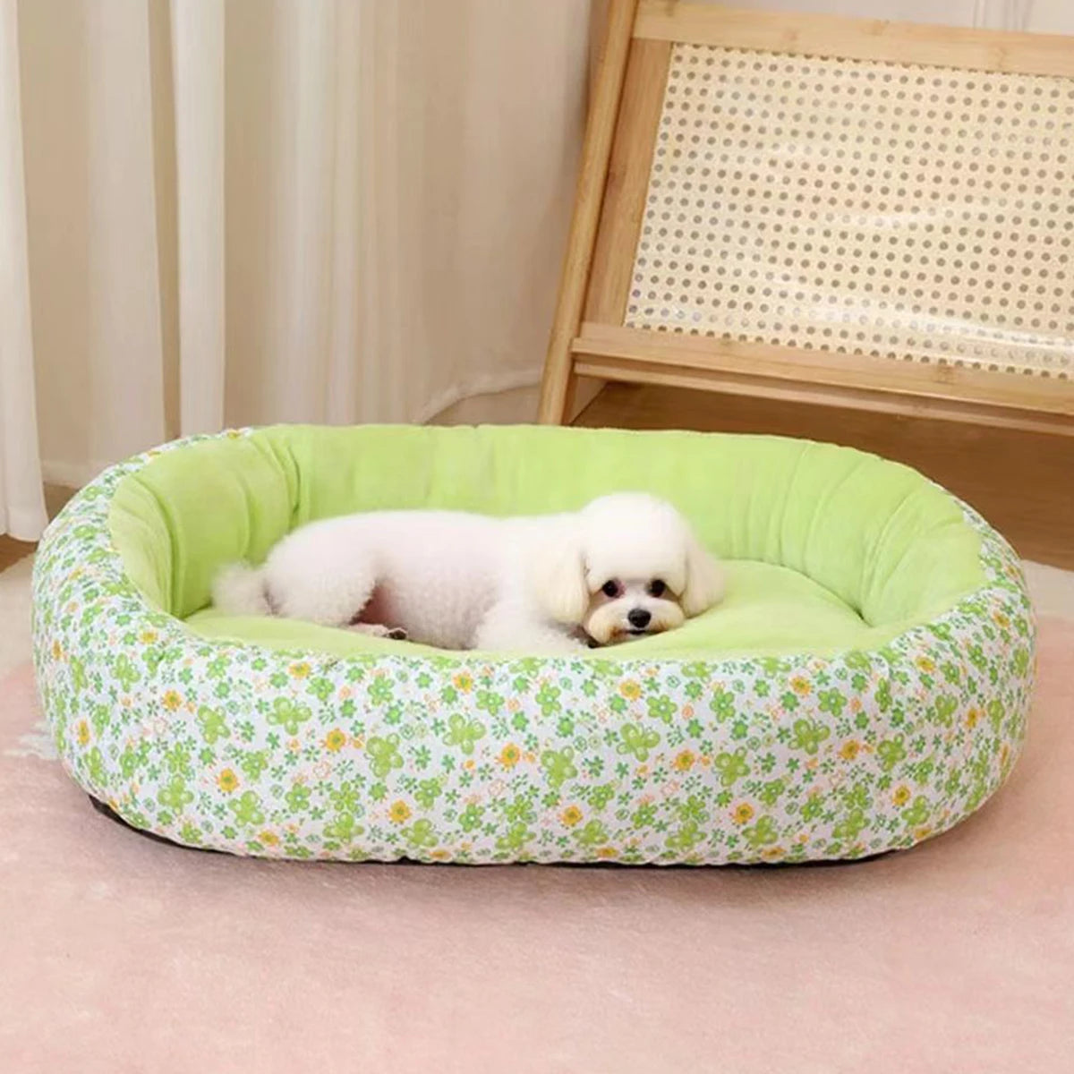 Floral Dog Bed