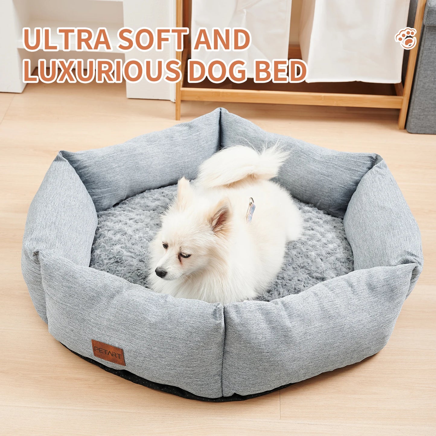 Plush Donut Dog Bed