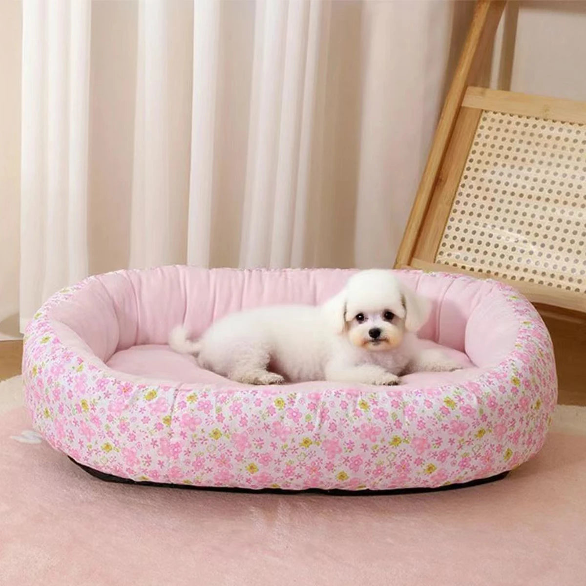 Floral Dog Bed