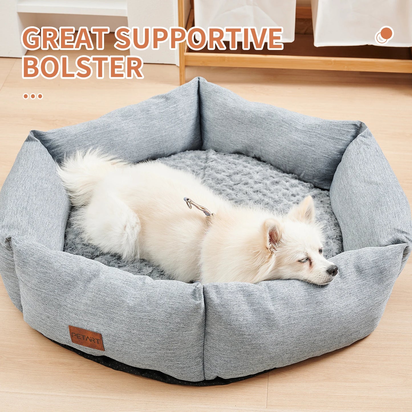 Plush Donut Dog Bed